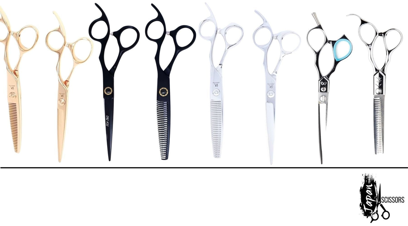 Hair Cutting Scissors Shears Set, ekuci Professional Home Haircutting  Scissors Thinning Shears Kit with Free Comb and Storage Bag for Men Women  Home