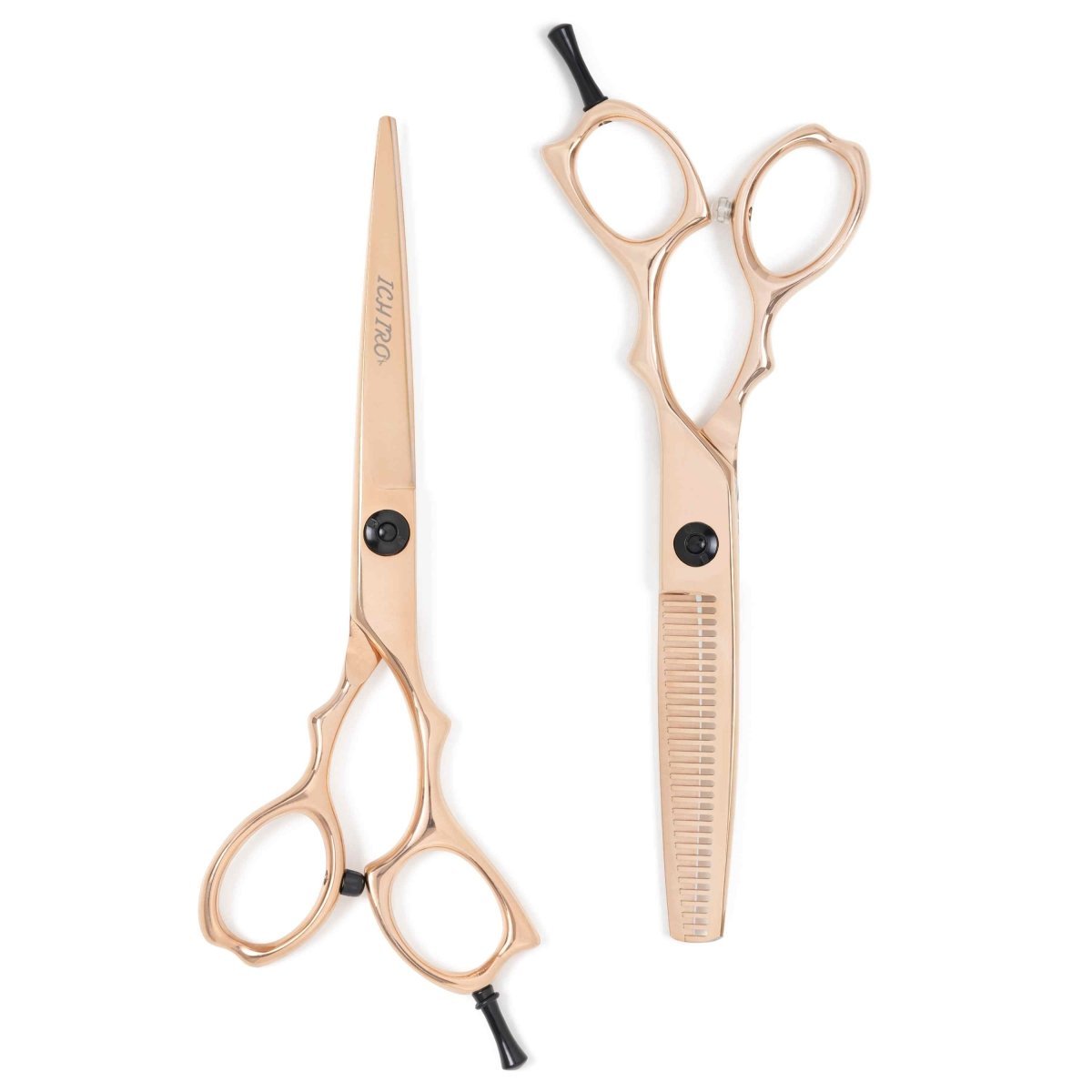 Hairdresser Scissors The Rose Gold Aichei Mountain Twin Set, Deluxe Professional Hair Shears